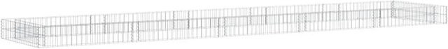 Furnicato Gabionen-Hochbeet aus verzinktem Stahl in Silber, B/T/H: 500 x 100 x 20 cm - Bild 1