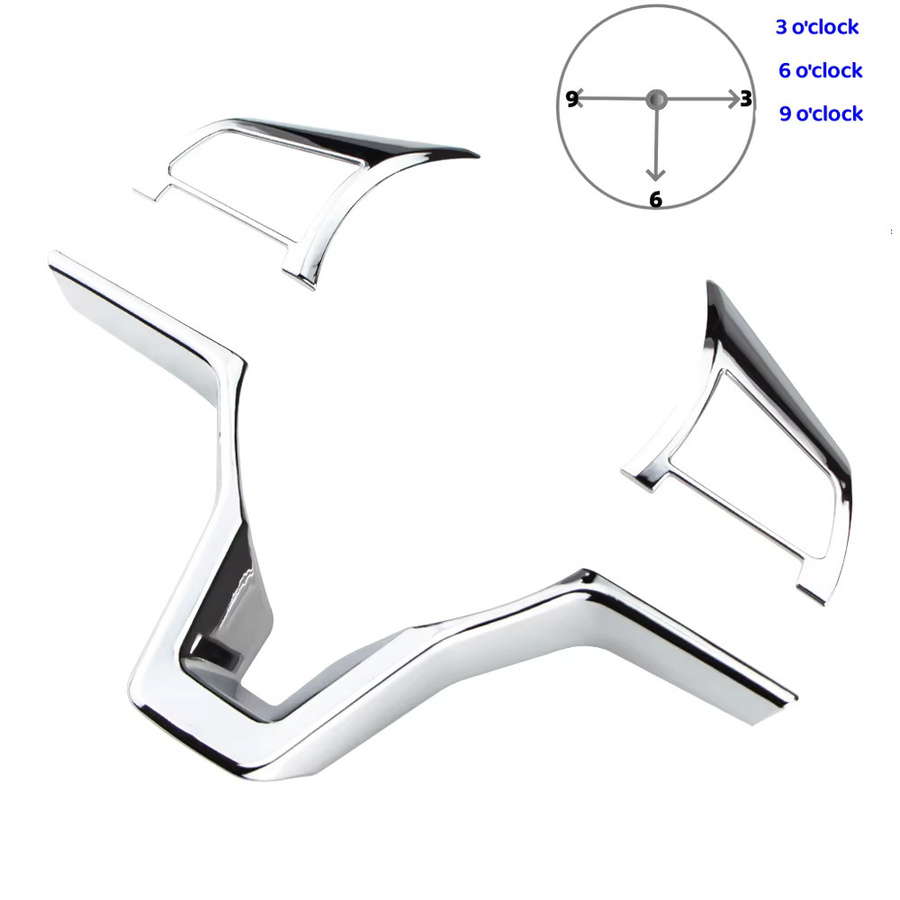 Lenkrad Panel Knopf Abdeckung Trim Aufkleber in Silber für Nissan Xtrail T32 Rogue Note Qashqai J11 Versa Juke Micra Kicks Leaf Sentra - Bild 2