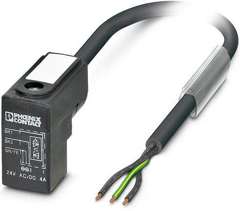 Phoenix Contact SAC-3P- 3,0-PUR/CI-1L-Z 1435690 Steckverbinder in Schwarz und Grau - Bild 1