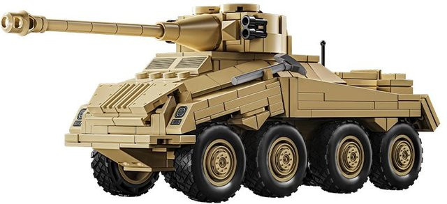 Militär Armee Soldaten Weltkrieg Sd.Kfz.234 Schweres gepanzertes Fahrzeug Modellbausteine, ab 14 Jahren - Bild 1