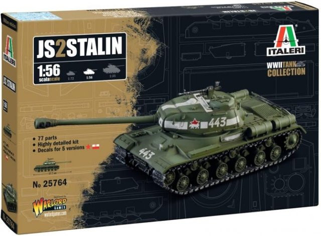 Italeri JS-2 Stalin, Fahrzeug, 1:56, Grün - Bild 1