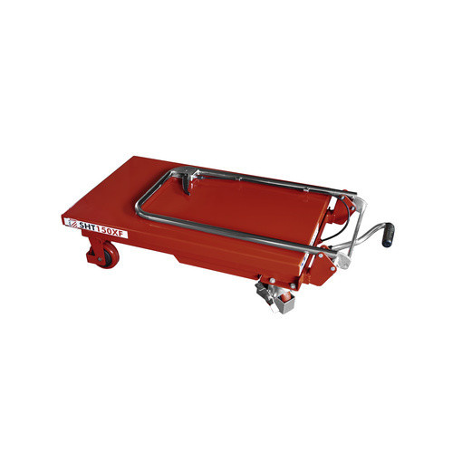 Holzmann-Maschinen Scheren-Hubtischwagen in Rot mit einer Tragfähigkeit von 150 kg, Gabellänge: 74 cm, Gabelweite: 50 cm - Bild 2
