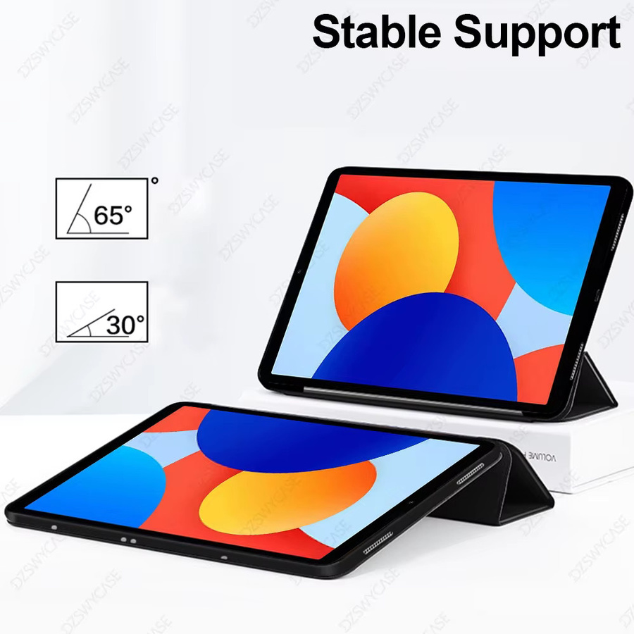 Xiaomi Silikon-Hülle für Redmi Pad SE 8,7 Zoll 2024 mit dreifach faltbarem Ständer und Smart Cover Funktion in Blau - Bild 3