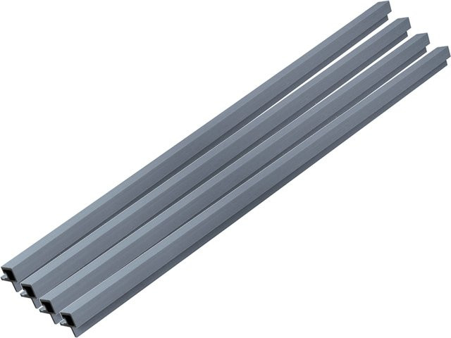 HOME DELUXE WPC Eckprofil SANO für Fassadenverkleidung DUVAR, 4er Set, Hellgrau - Bild 1