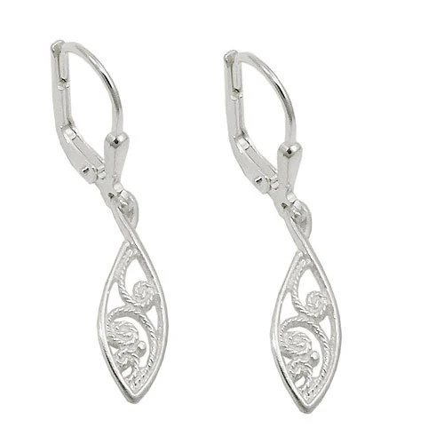 SIGO Ohrringe Brisur, orientalisch, 925 Silber, Damen - Bild 1