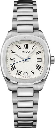 Mido Damenuhr Multifort TV, Quarz, Edelstahl, 28 mm, Silber