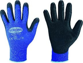 stronghand Feinstrickhandschuh Lintao PU mit PU-Beschichtung, blau, Größe 9 - Bild 1