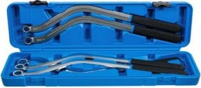 BGS Spannrollenschlüssel-Satz Zwölfkant Spezialform aus Chrom-Vanadium in Blau, 5-teilig, SW 13 - 19 mm - Bild 1