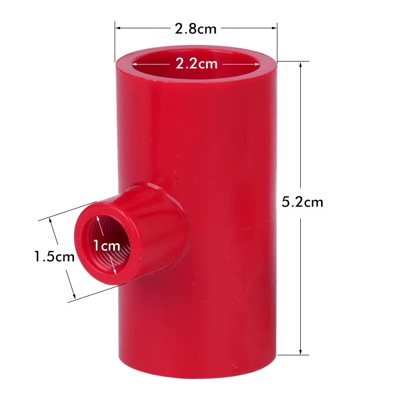 JIECARE 10er Set PVC Trinknippel-Schlauch T-Rohr 1/2 Zoll für Geflügel in Weiß - Bild 4