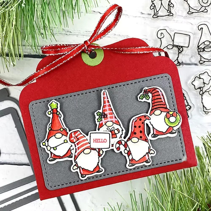 Hilly Words Botanic Envelope Hearts Metall-Stanzformen für Scrapbooking und DIY-Bastelprojekte - Bild 2