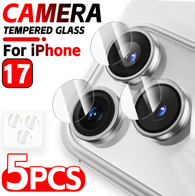 BAPPSUS Kameraobjektivschutz aus gehärtetem Glas für iPhone 17 Pro Max, 17 Air und iPhone 17, transparent - Bild 1