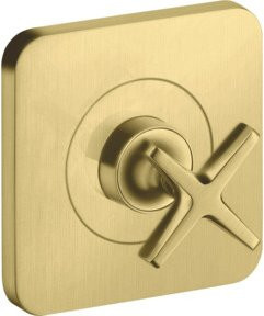 Hansgrohe Axor Citterio E Fertigset Unterputz-Absperrventil mit Thermostat in Messing gebürstet - Bild 1