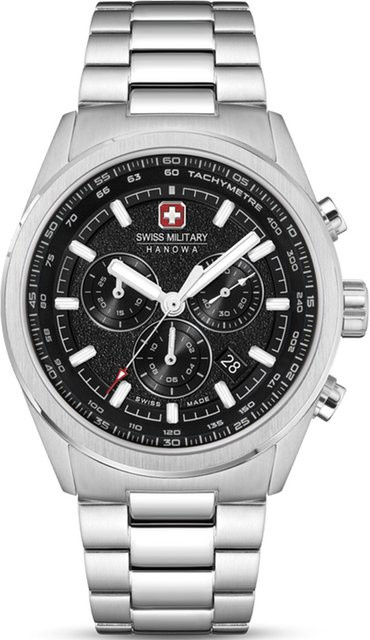 Swiss Military Hanowa Chronograph, Edelstahl, Quarz, 43 mm, Herren - Bild 1