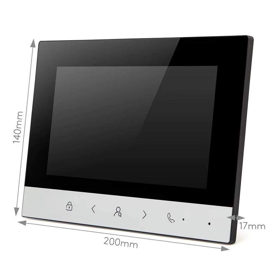 HOMSECUR Smart Video-Türsprechanlage mit WLAN, 5-Einheiten-Apartment-System, 7-Zoll-Monitor und elektronischer Schließfachöffnung - Bild 2
