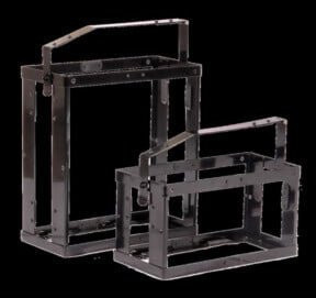 Valpro Kanisterhalterung aus Stahl in Schwarz B: 18,5 cm, H: 50,0 cm, T: 3,3 cm - Bild 3