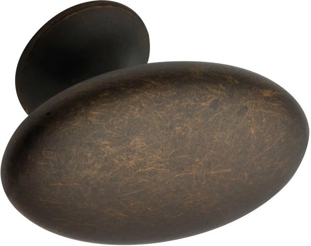 Furnipart Möbelknopf Simple aus Zinkdruckguss in Antik Braun, Breite: 6,0 cm - Bild 1
