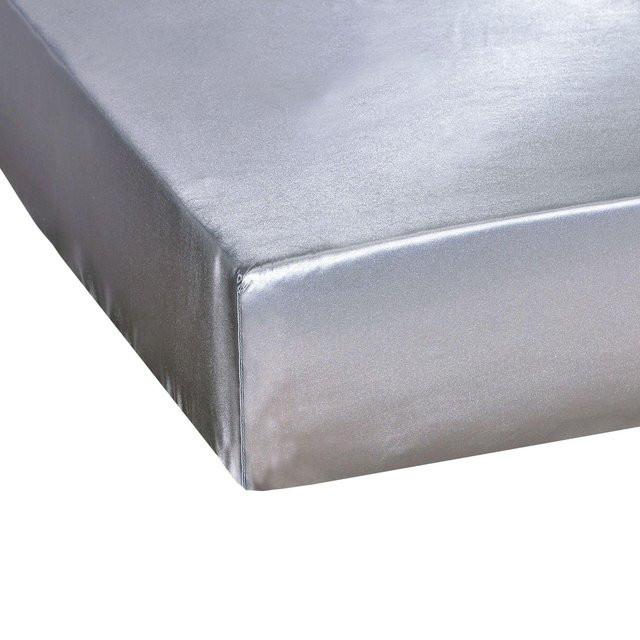 Yiran Furniture Spannbettlaken aus Satin mit 2 Kissenbezügen, atmungsaktiv und weich, B/T/H: 160 x 200 cm, Kissenbezüge: 51 x 66 cm - Bild 1
