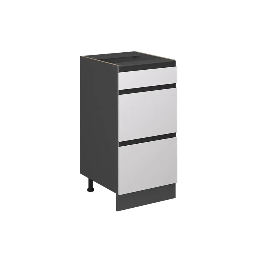 Vicco Küchenunterschrank R-Line J-Shape mit Schubladen, Anthrazit und Weiß, Breite: 40 cm - Bild 3