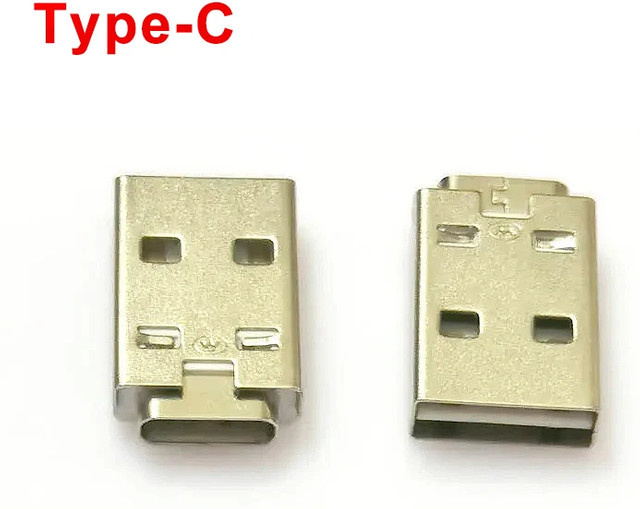 JCD USB-A auf USB-C Ladeadapter mit integrierter Leiterplatte, Farbe: Silber - Bild 1