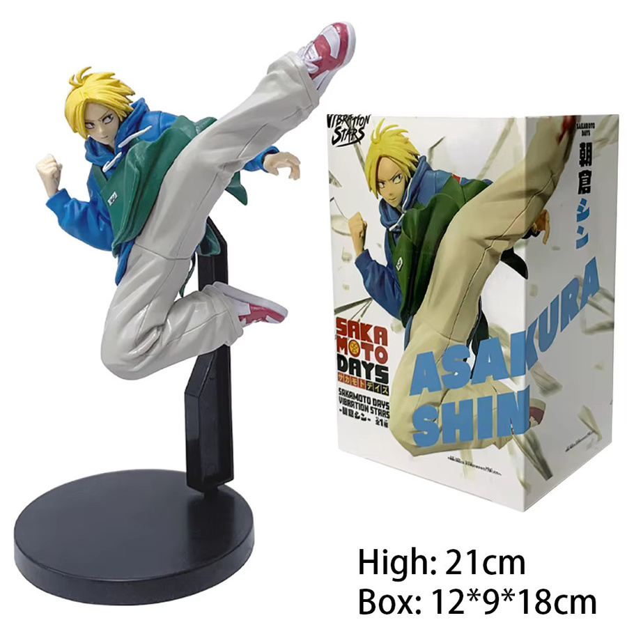Bandai Sakamoto Days Sakamoto Taro Asakura Shin Actionfiguren, Einzelfigur, 21cm - Bild 6