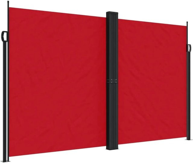 vidaXL Seitenmarkise ausziehbar Rot B: 600 cm, H: 200 cm - Bild 1