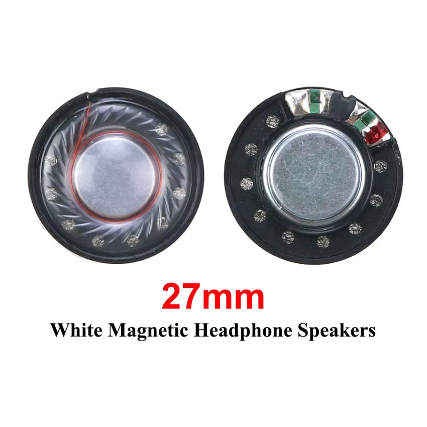 2er-Set JCD HiFi Bluetooth Lautsprecher Treiber für Kopfhörer Reparatur, Magnetisch, Schwarz/Weiß, Durchmesser: 27 mm, 30 mm, 40 mm, 50 mm - Bild 2