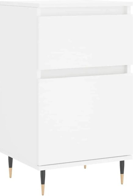 vidaXL Sideboard Weiß aus Holzwerkstoff und Eisen B/T/H: 40 x 35 x 70 cm - Bild 1