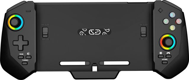 STORM WYRM Kabelgebundener Gaming-Controller für Nintendo Switch Pro & OLED in Schwarz mit Hall-Effekt-Joystick und mechanischen Tasten 7047 - Bild 1
