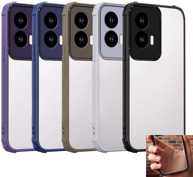 Stoßfeste Acryl-Schutzhülle für Motorola G24, Moto G04s, Moto G04 und Moto E14 in Schwarz - Bild 1