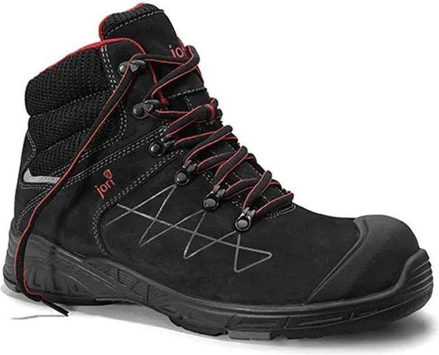 Sicherheitsschnürstiefel Elten JoMax Mid S3 aus Leder in Schwarz, Größe 43 - Bild 1