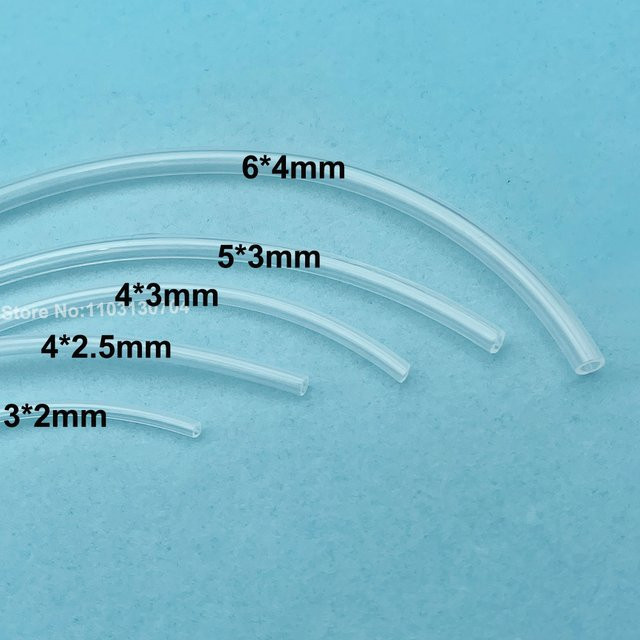 10 Meter Epson UV-Tintenschlauch für Lösungsmittel-Drucker (XP600, TX800, DX4, DX5, DX7), transparent/schwarz - Bild 1