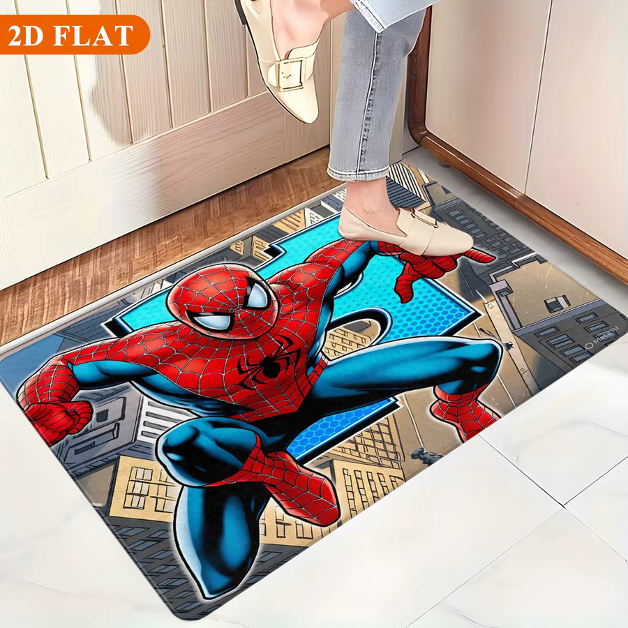 Rutschfeste Spiderman City Leap Badematte von MARVEL aus Polyester, B/T: 60 x 40 cm, Mehrfarbig - Bild 5