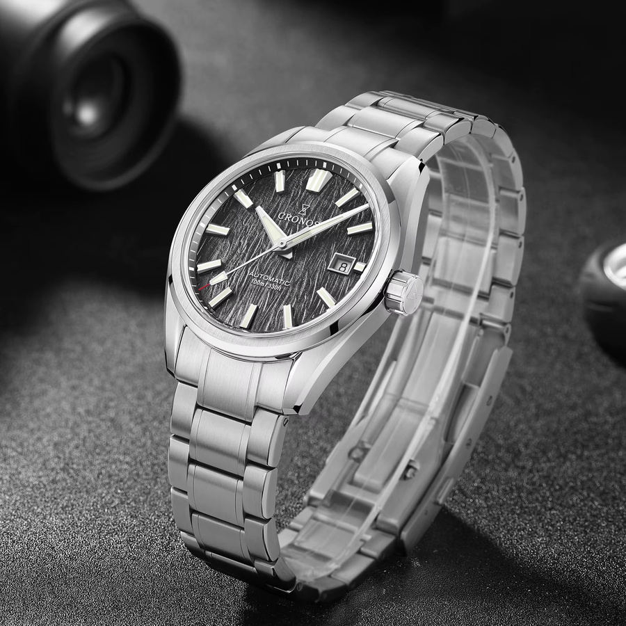Cronos Armbanduhr Automatik, Edelstahl, 39 mm, Herren - Bild 3