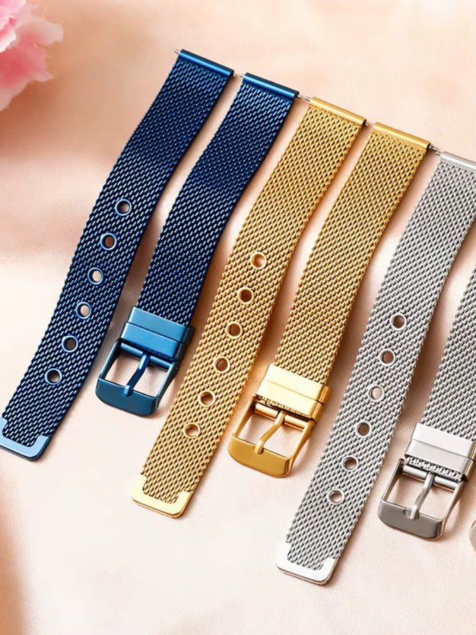 Aotelayer Uhrenarmband Milanaise, Edelstahl, Unisex, 20mm 22mm - Bild 5