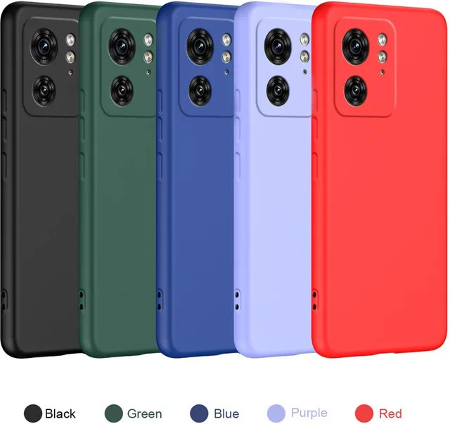 Flüssige Silikonhülle für Motorola Edge 50 Fusion, Edge 50, Edge 40, Edge 30 Neo sowie Moto G85, G84, G35, G34, G32 in Schwarz und Blau - Bild 1