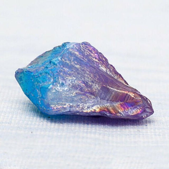 AVE Natürlicher Regenbogen Titan Quarzkristall Cluster in Mehrfarbig als Mineralienprobe zur Heilung - Bild 1