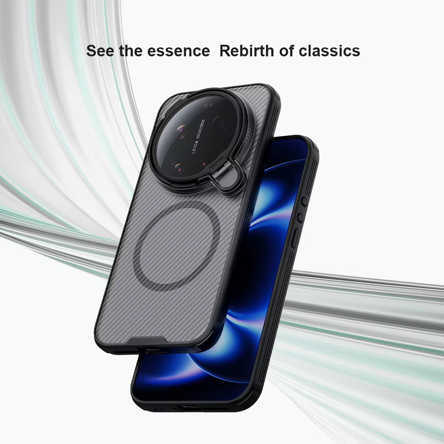 Nillkin Camshield Prop Cover Magnetische Hülle für Xiaomi Mi 17 Ultra 5G in Schwarz mit Kameraständer und Objektivschutz - Bild 2