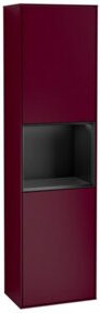 Villeroy & Boch Hochschrank Finion mit Wandbeleuchtung und Glastüren in Rot und Blau, B/H: 41,8 x 151,6 cm - Bild 1