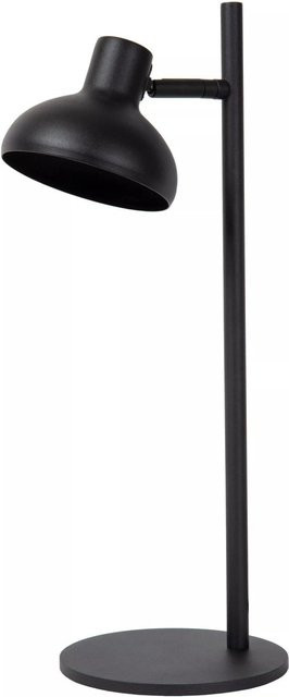 Licht-Erlebnisse Schreibtischlampe Schwarz aus Metall mit GU10 Fassung und schwenkbarem Kopf, Höhe: 46,7 cm - Bild 1