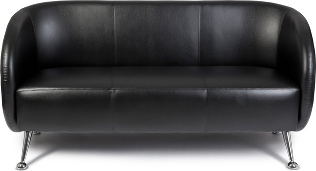 hjh OFFICE Lounge Sofa ST. LUCIA mit Armlehnen aus Kunstleder im Retro-Look - Bild 1