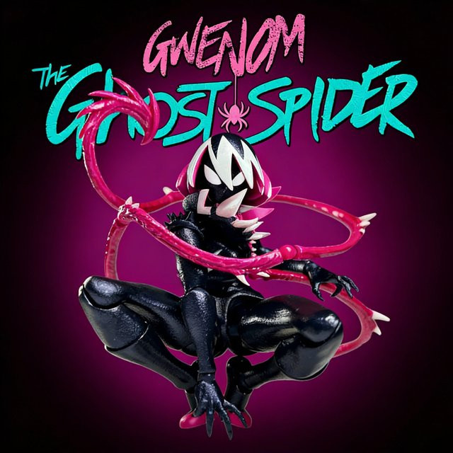 Bandai Marvel Venom Gwenom Actionfigur, 15cm, Einzelfigur - Bild 1
