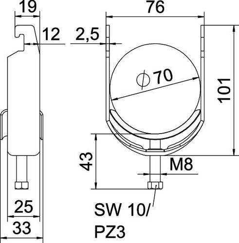 OBO Bettermann Bügelschelle 1186569 - Bild 1