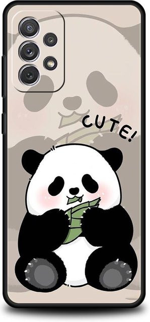 Samsung Handyhülle mit süßem Panda im Bambus-Design für verschiedene Modelle, Multicolor - Bild 1