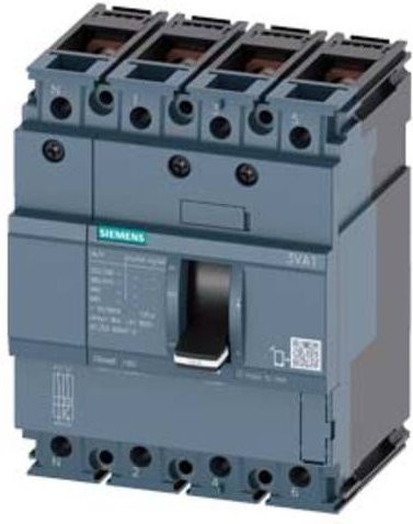 Siemens 3VA1110-6ED42-0AA0 Leistungsschalter in Grau mit einem Einstellbereich von 100-100A und einer maximalen Schaltspannung von 690 V/AC - Bild 1