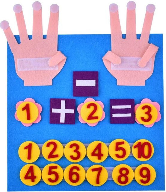 Yiran bag Mathe Zahlen Filz Spielzeug für Kleinkinder 3-6 Jahre - Bild 1
