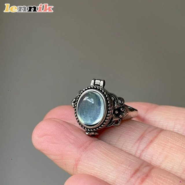 LENNIK Ring, hellblauer Kristall, Damen - Bild 1