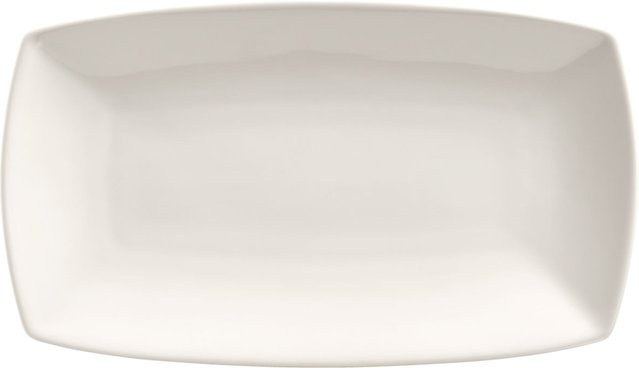 VEGA Servierplatte aus Porzellan, rechteckig, weiß, 6er Pack, L: 27 cm, B: 16 cm, H: 2,7 cm - Bild 1