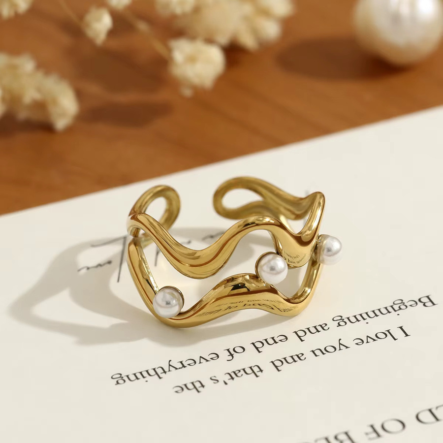 WILD & FREE Ring Edelstahl, Gold, Damen, Vintage - Bild 2