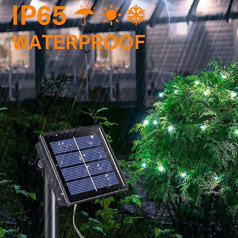 Topdii LED Solar String Fairy Lights Outdoor Wasserdichte Lichterkette für Garten Terrasse und Weihnachten - Bild 2