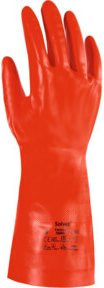 Ansell AlphaTec Solvex 37-900 Chemikalienschutzhandschuhe aus Nitril in Orange, Größe XL - Bild 1